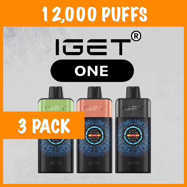 3 PACK – IGET ONE – 12000 PUFFS